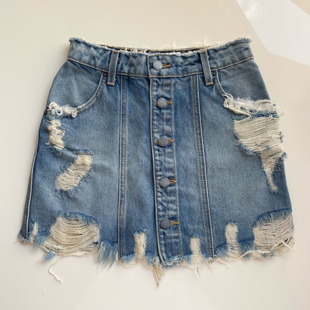 NWT LF Carmar Denim Skirt